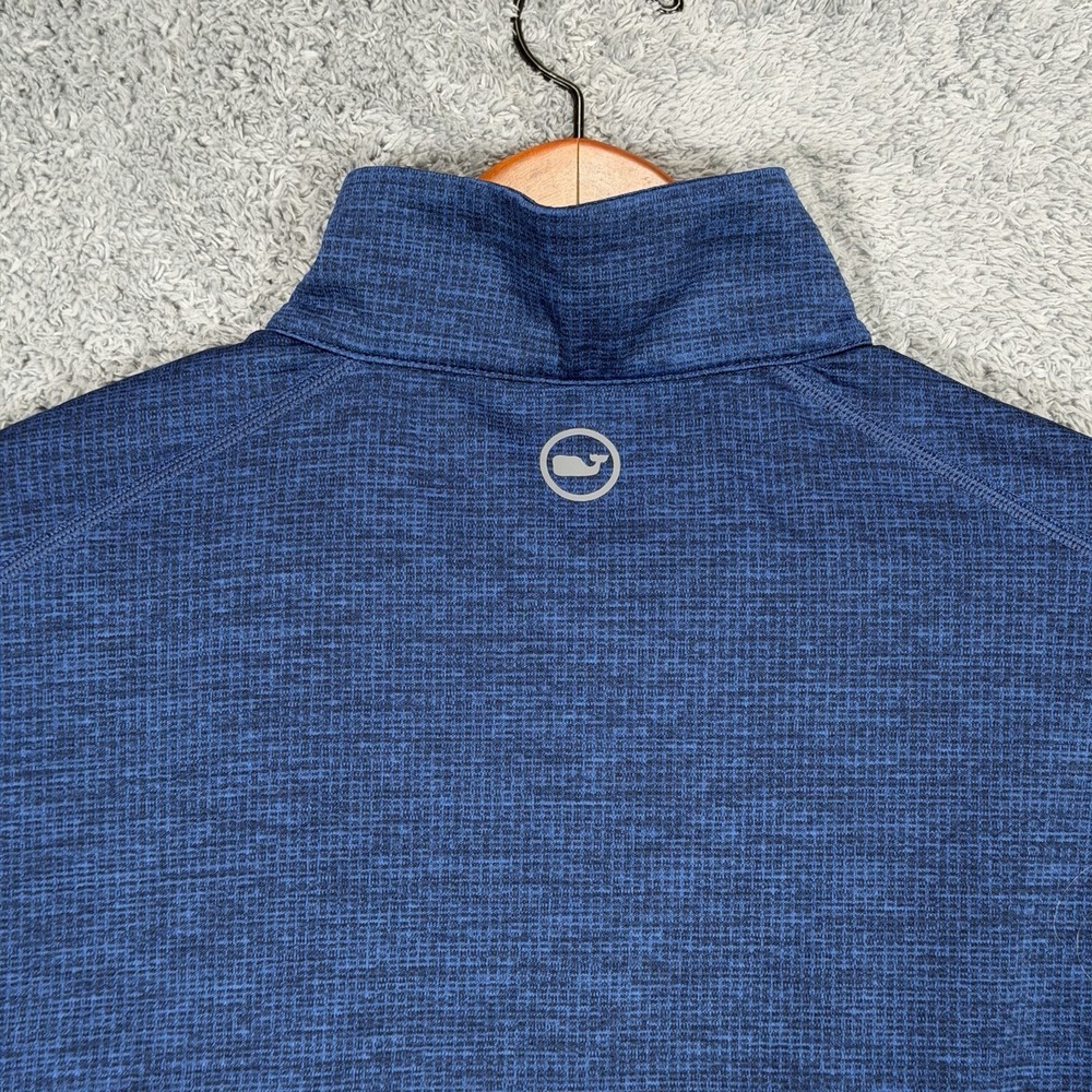Vineyard Vines OTG Sankaty Pullover Mens M Blue 1/4 Zip Performance On The Go - Picture 4 of 9